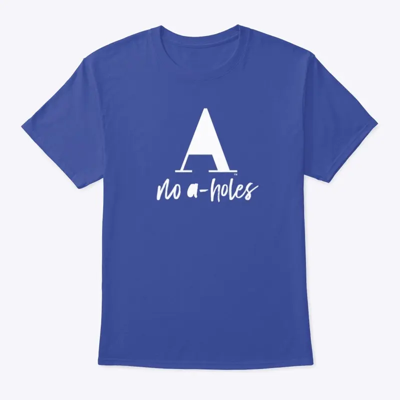 No A-Holes™ Logo on Dark Merch